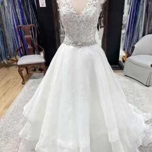 Morilee Wedding Dress 2895 White/Silver NWT